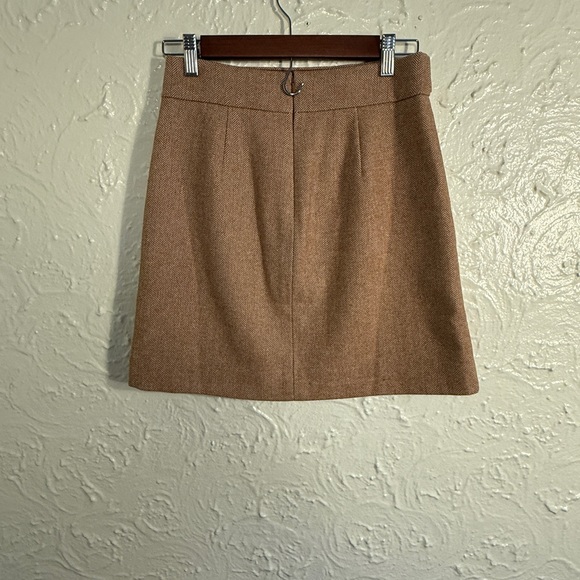 J. Crew Tan Herringbone Skirt - Picture 3 of 5